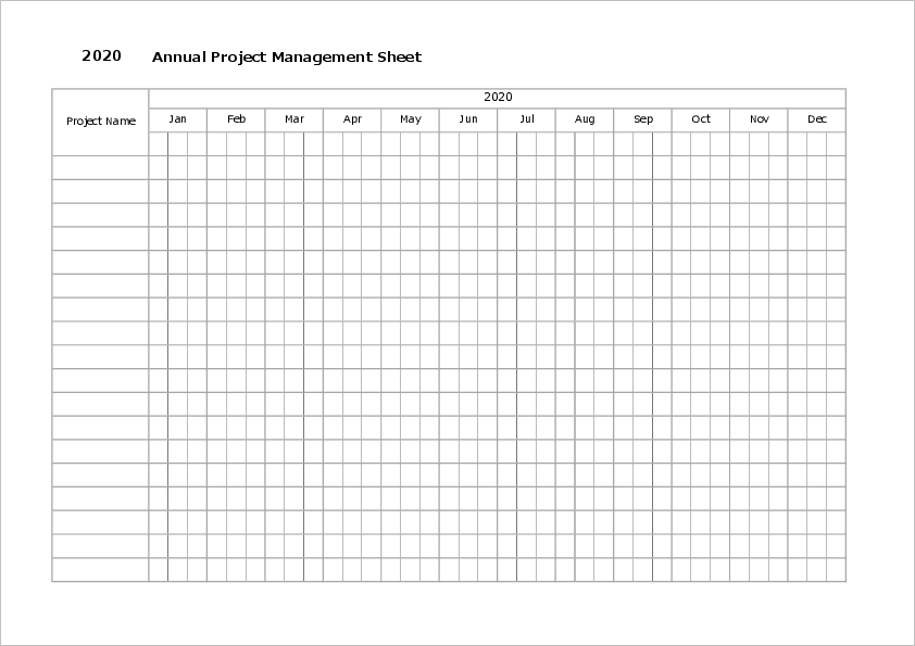 Project Management Timeline Template02