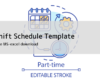 Free Employee Shift Schedule Template for MS-Excel