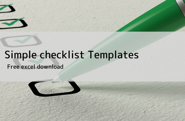 Checklist Templates with excel | Free download