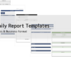 Daily Report Template | Sales & Business Free Excel Template