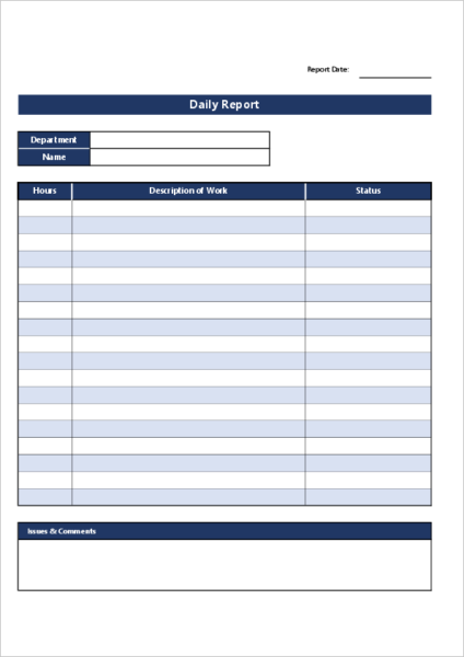 Daily Report Template02
