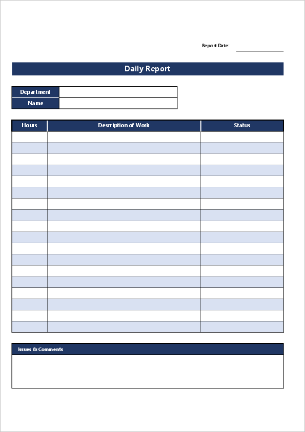 Daily Report Template02