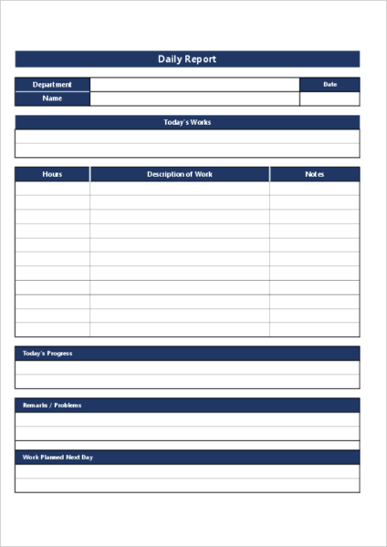 Daily Report Template03