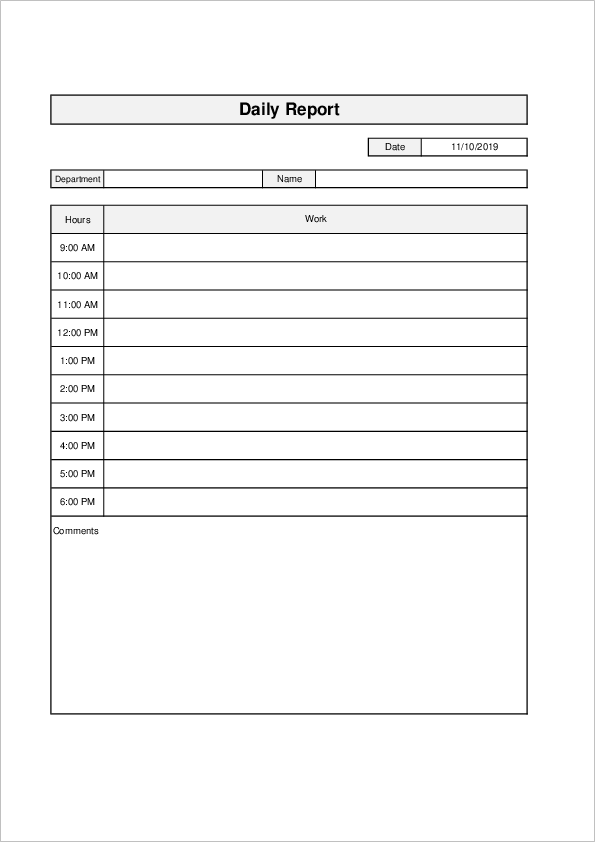 Daily Report Template06