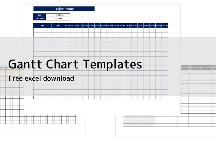 Simple Gantt Chart Template with Excel | Free Download