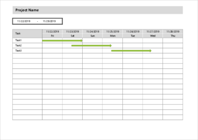 excel gantt chart template weeks