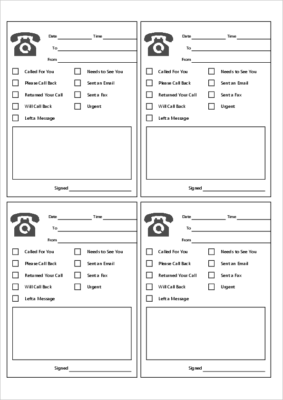 Phone message templates with excel | Free download