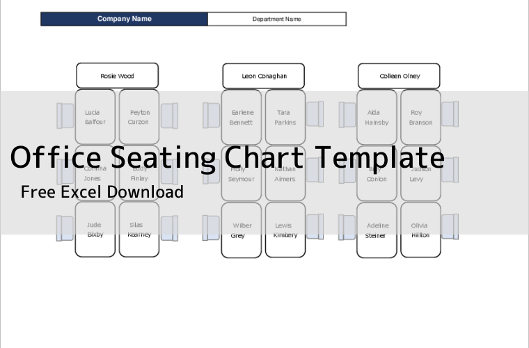 Office Seating Chart Templates | Free excel download